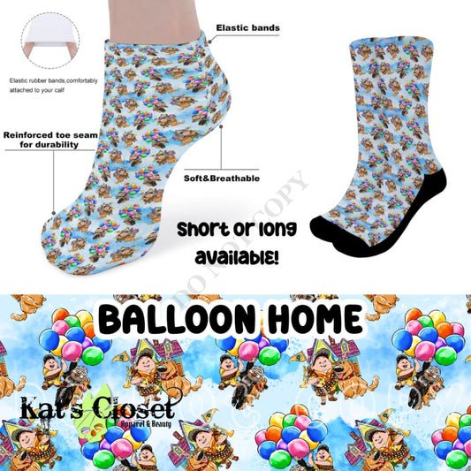 BALLOON HOME CUSTOM PRINTED SOCKS Socks