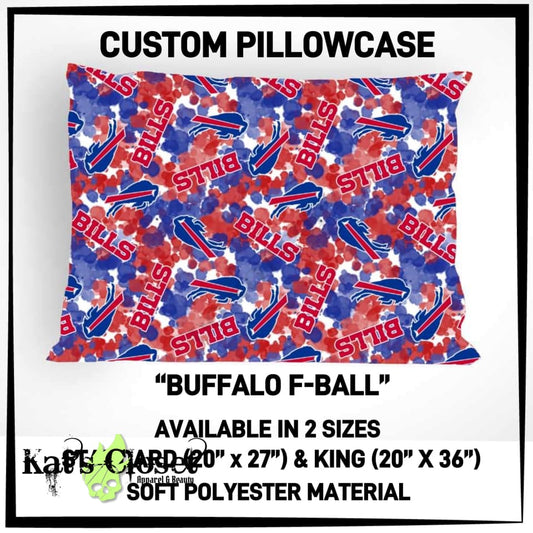 Buffalo F-Ball Pillowcase - 1 Standard Size In hand PILLOWCASES