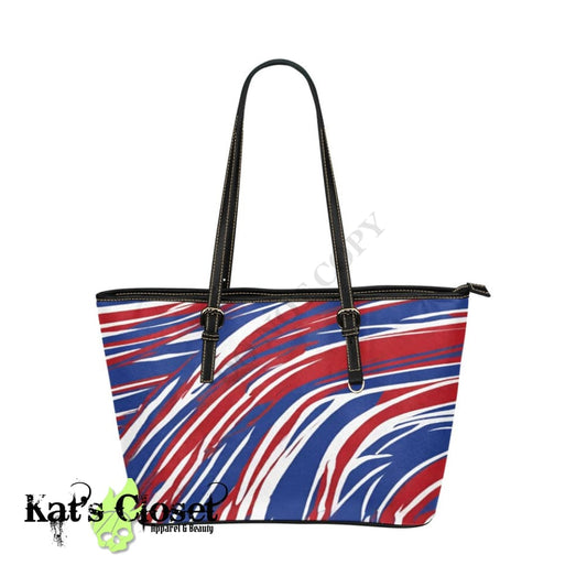 Buffalo Stripes Leather Tote Bag/Small TOTES & BAGS