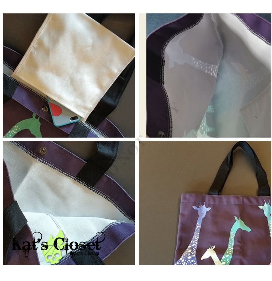 Buffalo Zebra Weekender Canvas Tote Bag/Large TOTES & BAGS