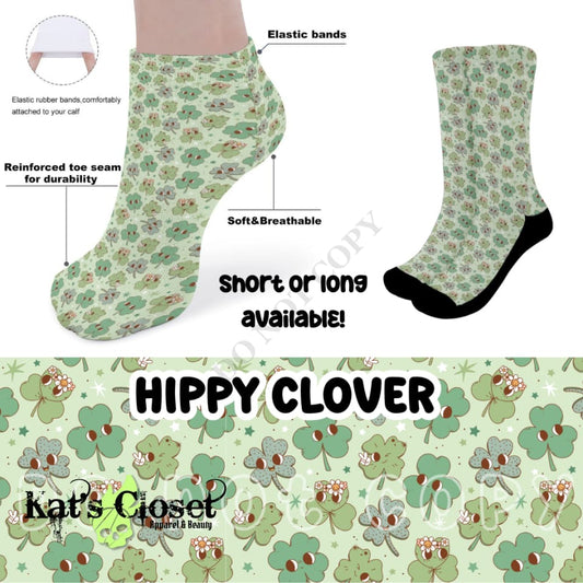 HIPPY CLOVER CUSTOM PRINTED SOCKS Socks