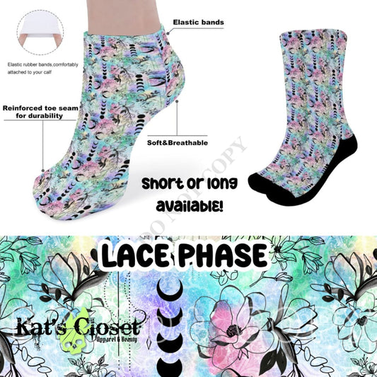 LACE PHASE CUSTOM PRINTED SOCKS Socks