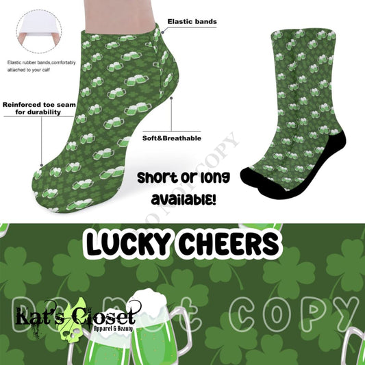 LUCKY CHEERS CUSTOM PRINTED SOCKS Socks