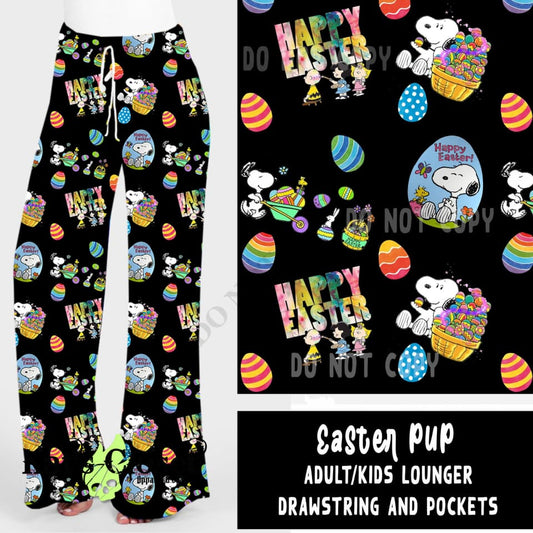 SPRING BASH RUN-EASTER PUP ADULT/KIDS LOUNGER- PREORDER CLOSING 12/17