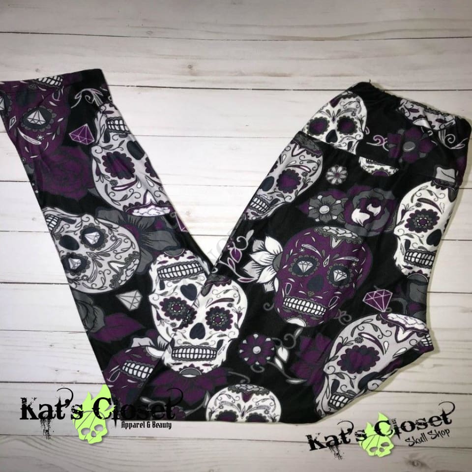 Kats Closet Apparel & Beauty - Charlies Project Purple Skulls
