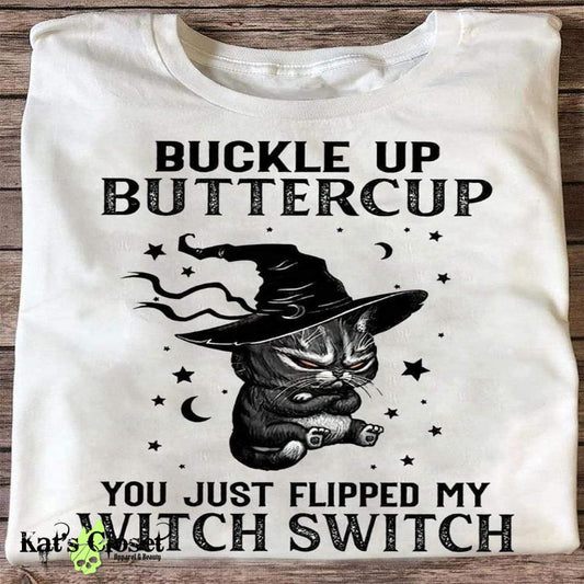 Witch Switch Kitty Graphic T-Shirt Tees