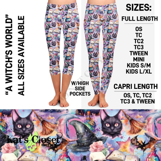 A Witch’s World Leggings & Capris with High Side Pockets - Preorder Closed ETA: Mid-August Ordered Pre-Orders