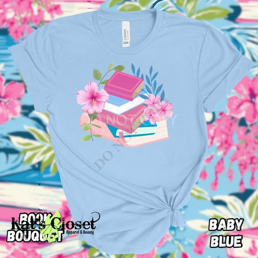 Book Bouquet Graphic Tee Long Sleeve or Sweatshirt - Preorder Closed ETA: Early April Ordered Pre-Orders
