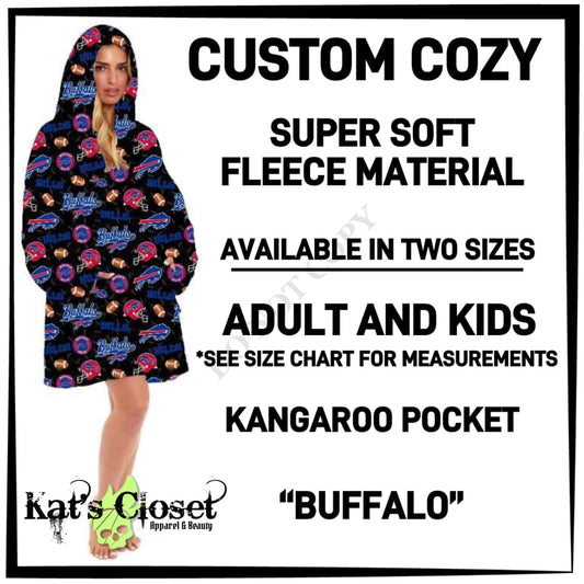 Buffalo Hooded Cozy - Preorder Closing 9/14 ETA: Mid-Nov COZY