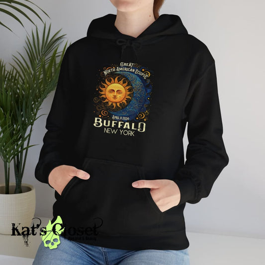 Buffalo NY Eclipse Unisex Heavy Blend™ Hooded Sweatshirt Hoodie