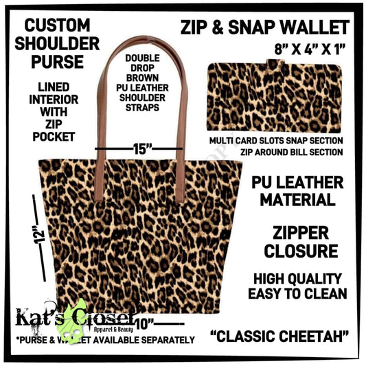 Classic Cheetah Shoulder Purse TOTES & BAGS