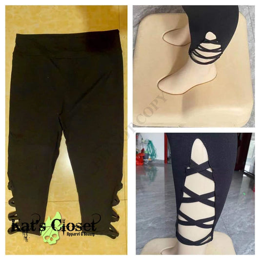 Classic Leopard Criss Cross Capris with Pockets - Preorder Closed ETA: Late June Ordered Pre-Orders