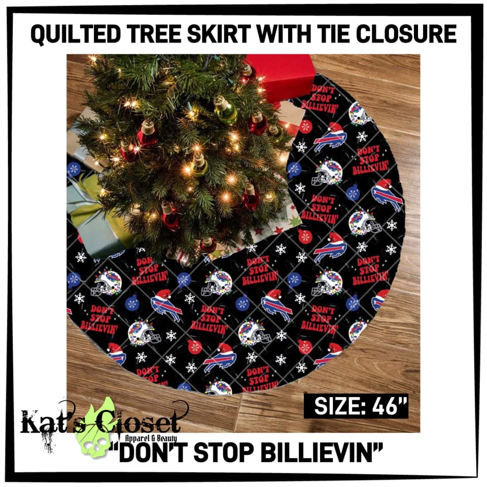 Don’t Stop Billievin’ Quilted Tree Skirt - PreOrders Closed ETA Dec Skirts