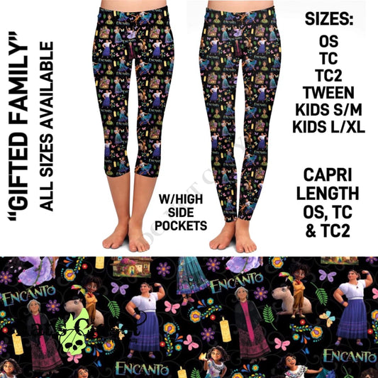 Gifted Family Leggings & Capris w/Pockets - TC2 In Stock