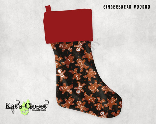 GINGERBREAD VOODOO Holiday Stocking