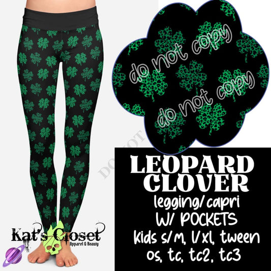 LEOPARD CLOVER LEGGING/CAPRI