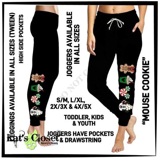 Mouse Cookie Leggings with High Side Pockets - Preorder Closed ETA: Mid-Nov Ordered Pre-Orders