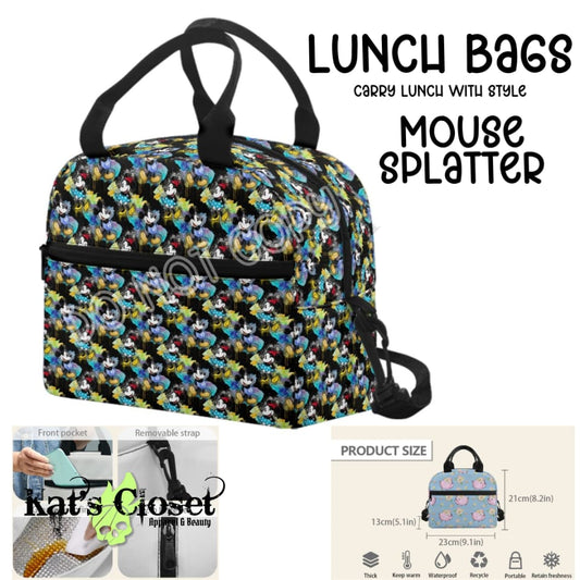 MOUSE SPLATTER LUNCH BAGS Bag
