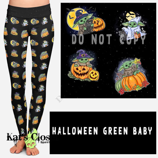 OUTFIT RUN 4- HALLOWEEN GREEN BABY