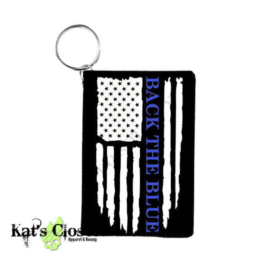 RTS - Back the Blue Card Keychain KEYCHAINS