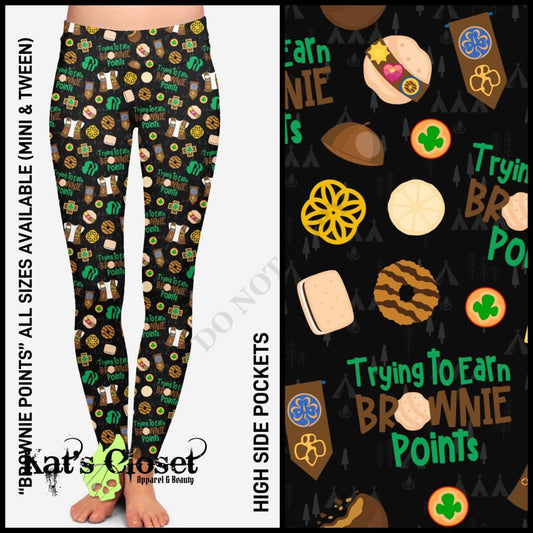 RTS - Brownie Points Leggings with High Side Pockets LEGGINGS & CAPRIS