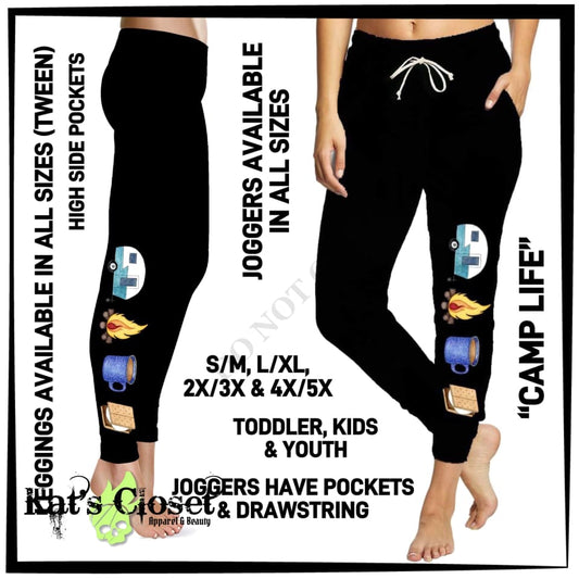 RTS - Camp Life Leggings with High Side Pockets LEGGINGS & CAPRIS