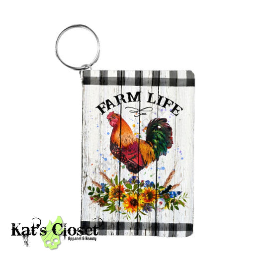 RTS - Farm Life Card Keychain KEYCHAINS