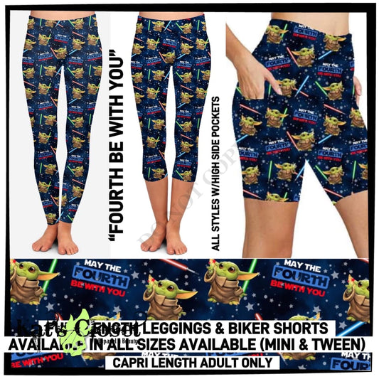 RTS - Fourth Be With You Leggings with High Side Pockets LEGGINGS & CAPRIS
