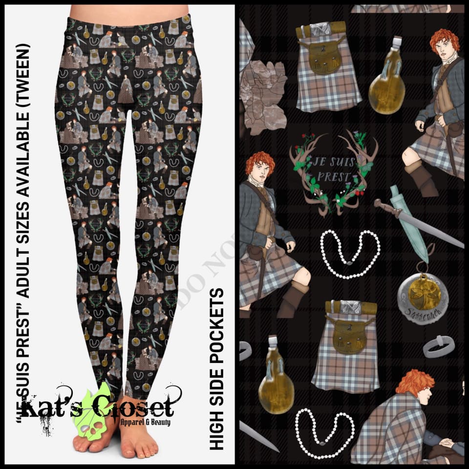 RTS - Je Suis Preist Leggings with Pockets