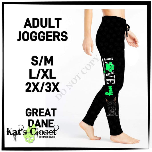 RTS - Love my Great Dane Joggers JOGGERS