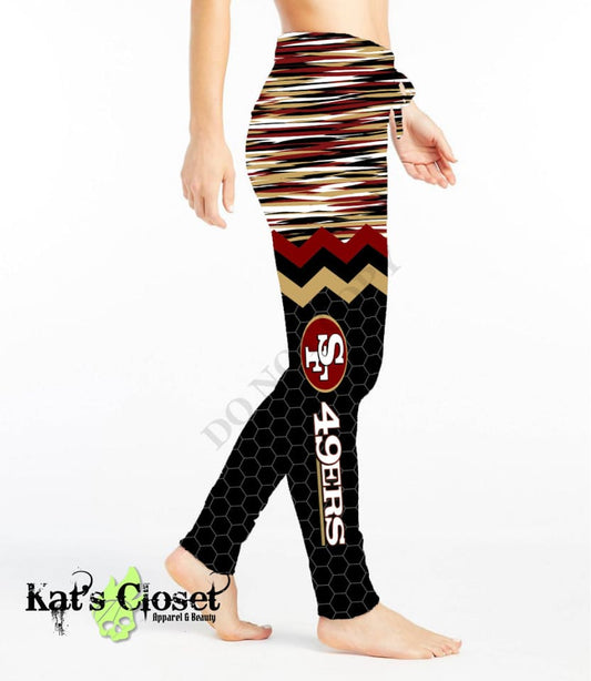 RTS - Striped 49 Leggings & Capris with High Side Pockets