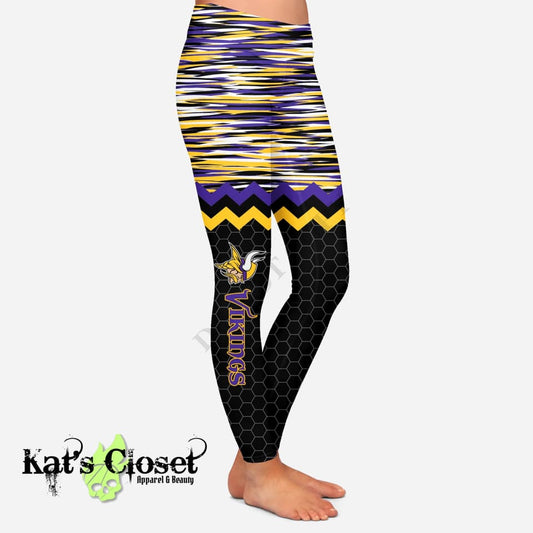 RTS - Striped Viking Leggings & Capris with High Side Pockets