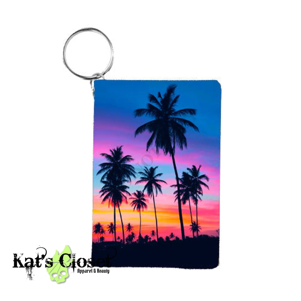 RTS - Sunset Palms Card Keychain KEYCHAINS