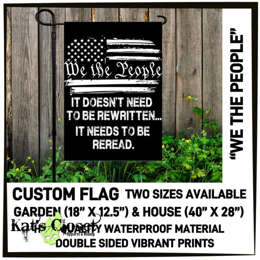 RTS - We The People Garden Flag CUSTOM FLAGS