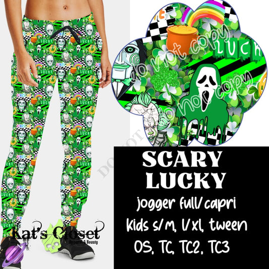 SCARY LUCKY JOGGER/CAPRI - PREORDER CLOSED ETA EARLY FEB Ordered Pre-Orders