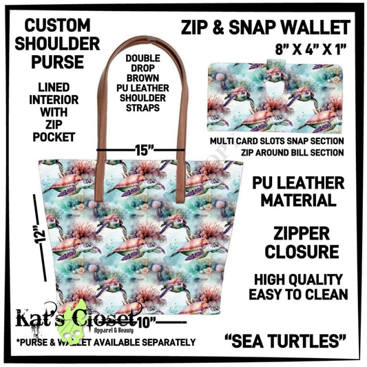 Sea Turtles Shoulder Purse TOTES & BAGS