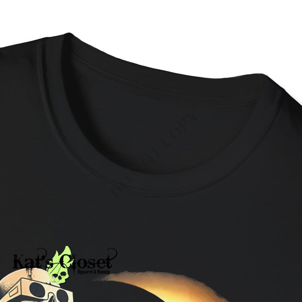 Skeleton In Lawn Chair Eclipse Unisex T - Shirt