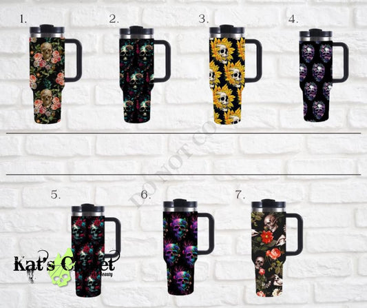Skull 40 oz Stainless Steel Tumbler Collection - PRE-ORDERS CLOSED Tumblers