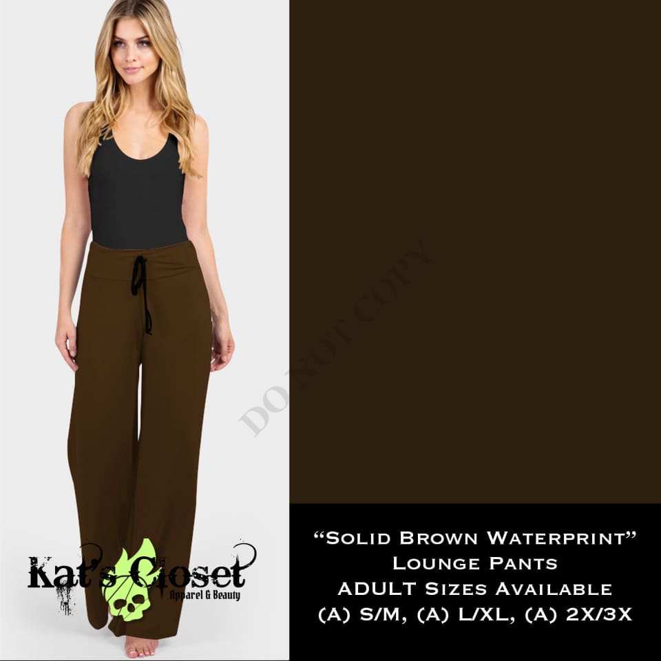 Solid Brown - Lounge Pants