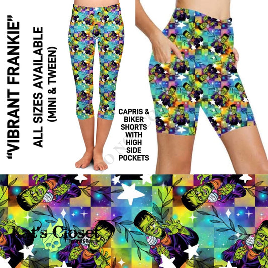 Vibrant Frankie Capris & Biker Shorts w/Pockets - CAPRIS IN STOCK