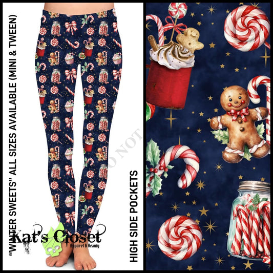 Winter Sweets Leggings with High Side Pockets - Preorder Closed ETA: Early Dec Ordered Pre-Orders