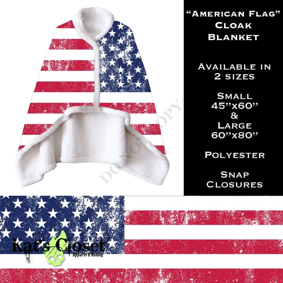 American Flag - Cloak Blanket CLOAKS