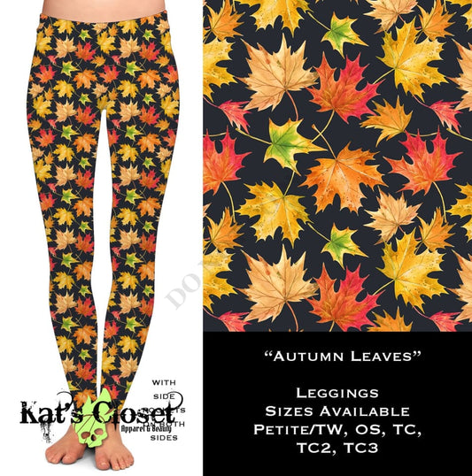 Autumn Leaves - Leggings with Pockets LEGGINGS & CAPRIS