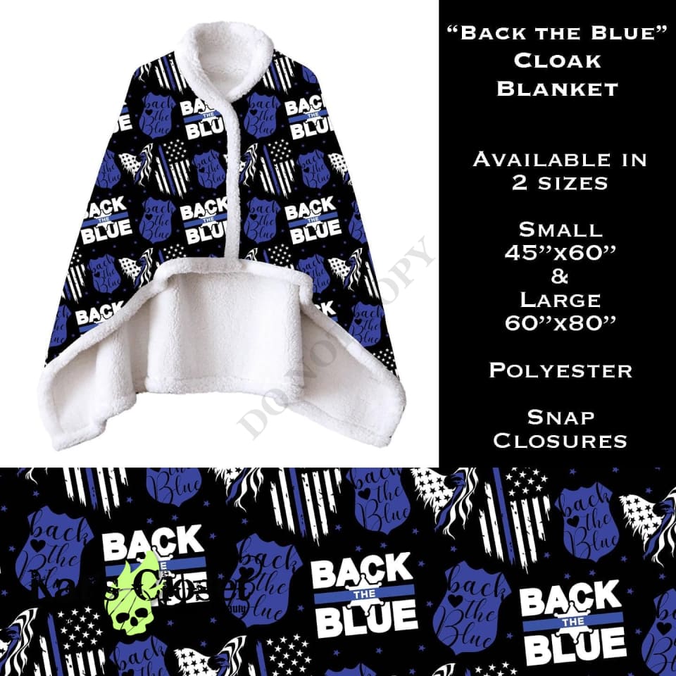 Back the Blue - Cloak Blanket CLOAKS