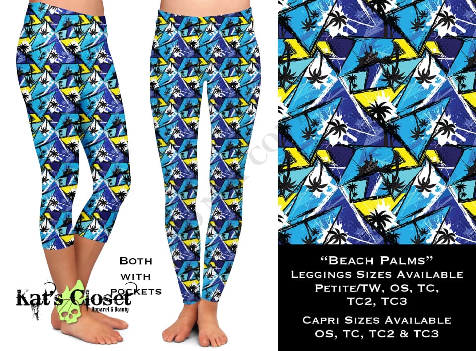 Beach Palm - Leggings & Capris LEGGINGS CAPRIS