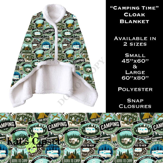 Camping Time - Cloak Blanket CLOAKS