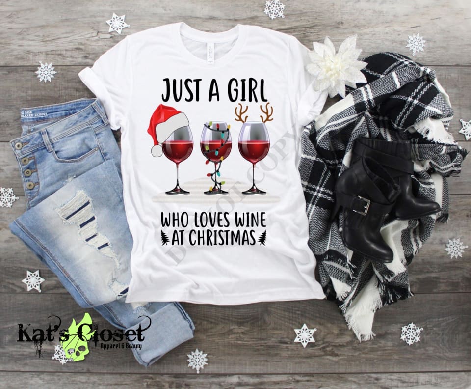 Christmas Wine Custom Graphic T-Shirt MWTTee