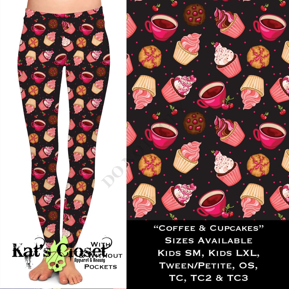 Coffee & Cupcakes - Leggings LEGGINGS CAPRIS