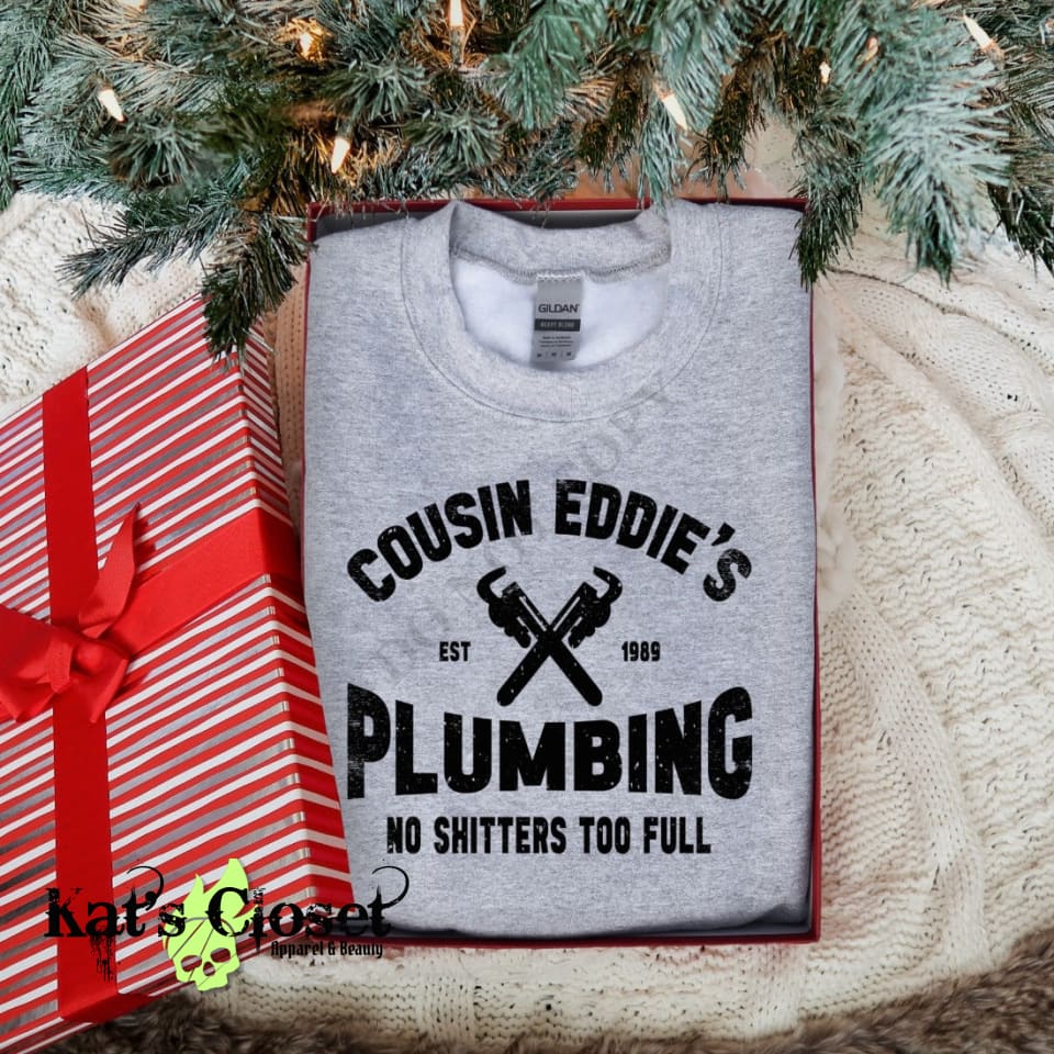 Cousin Eddie’s Plumbing Crewneck Sweatshirt MWTCrewNeck