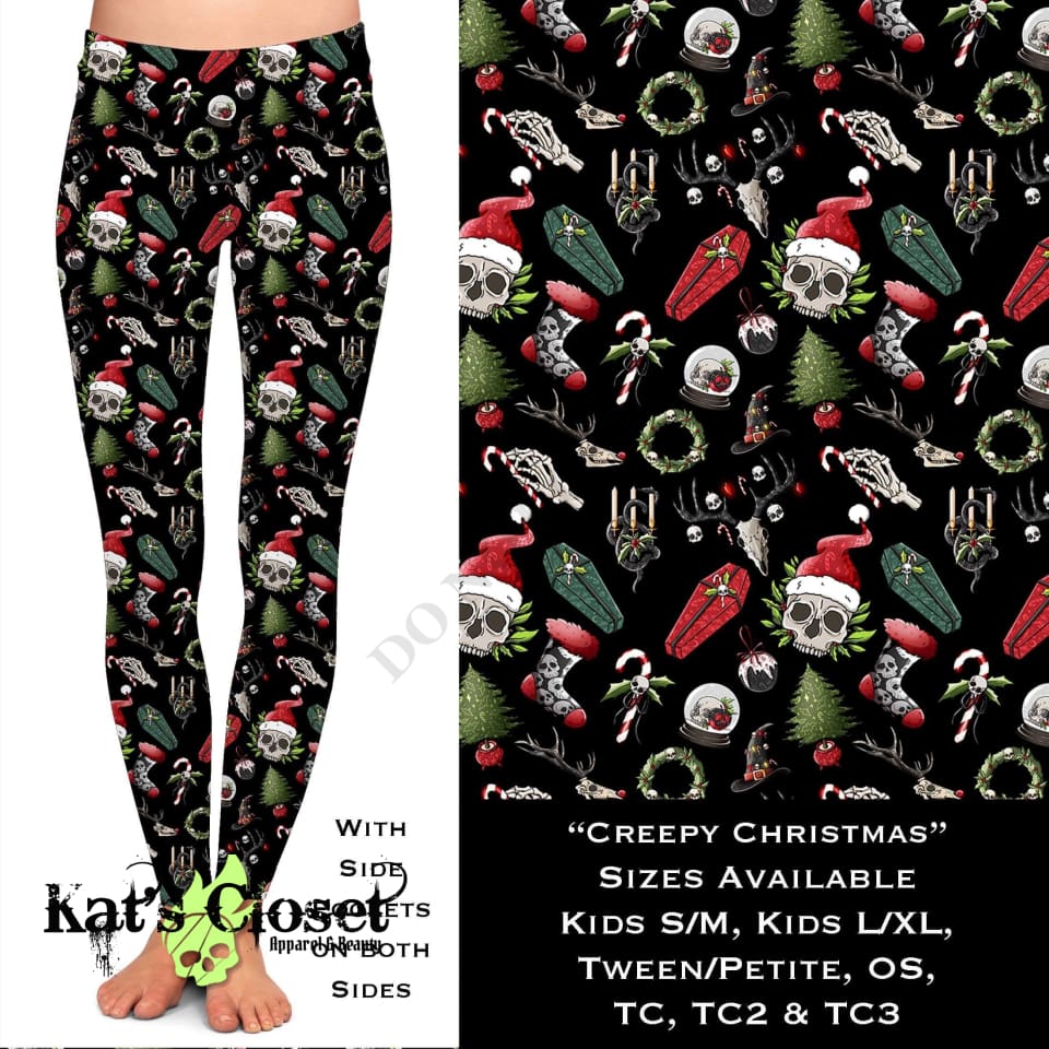 Creepy Christmas - Leggings with Pockets LEGGINGS & CAPRIS